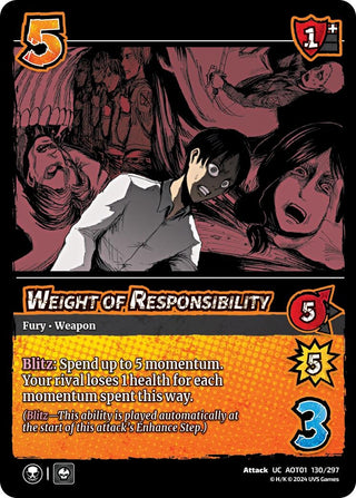 Weight of Responsibility (130) [AOT1] - UniVersus Single