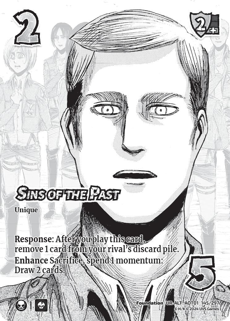 Sins of the Past (Alternate Art) (145) [AOT1] - UniVersus Single