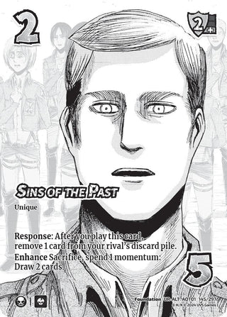 Sins of the Past (Alternate Art) (145) [AOT1] - UniVersus Single