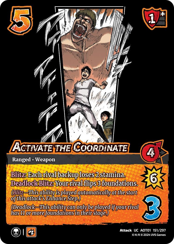 Activate the Coordinate (151) [AOT1] - UniVersus Single