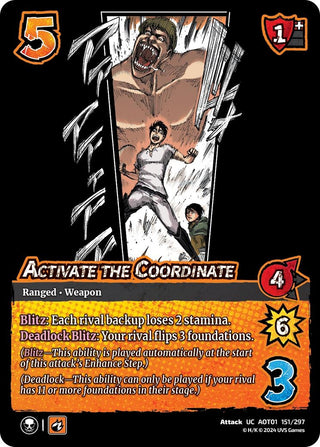 Activate the Coordinate (151) [AOT1] - UniVersus Single