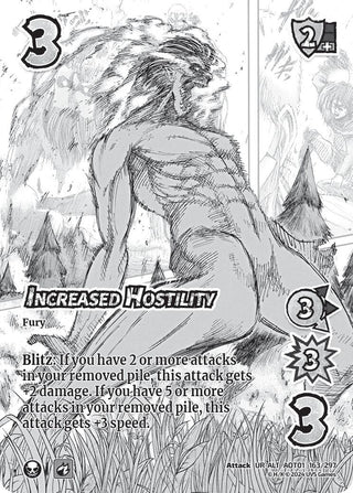 Increased Hostility (Alternate Art) (163) [AOT1] - UniVersus Single