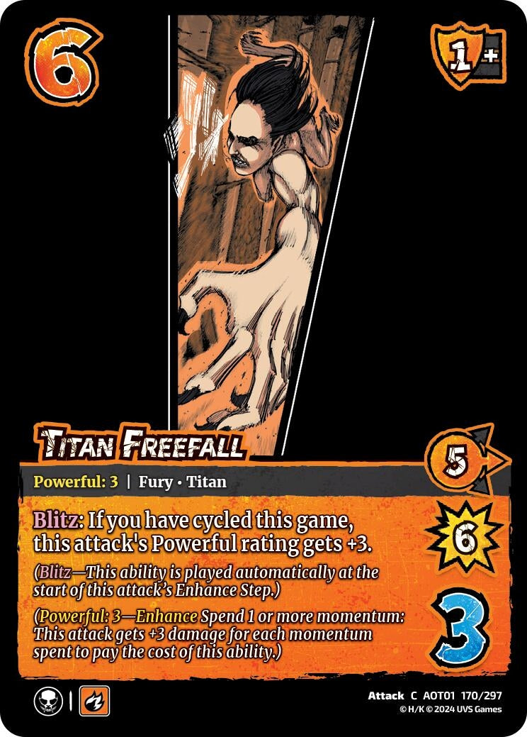 Titan Freefall (170) [AOT1] - UniVersus Single