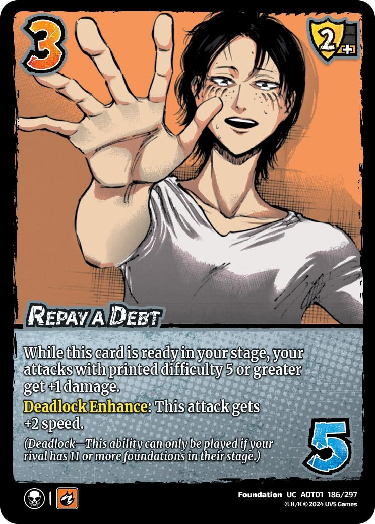 Repay a Debt (186) [AOT1] - UniVersus Single