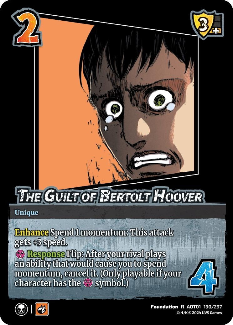 The Guilt of Bertolt Hoover (190) [AOT1] - UniVersus Single