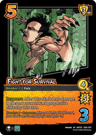 Fight for Survival (200) [AOT1] - UniVersus Single