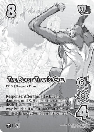 The Beast Titan’s Call (Alternate Art) (213) [AOT1] - UniVersus Single