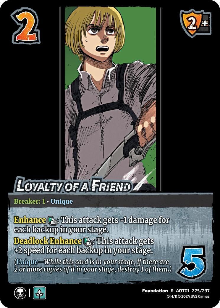 Loyalty of a Friend (225) [AOT1] - UniVersus Single