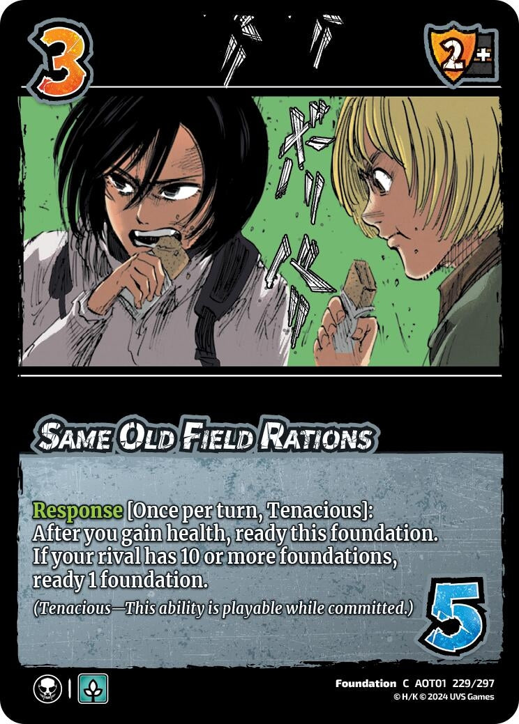 Same Old Field Rations (229) [AOT1] - UniVersus Single