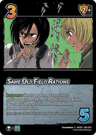 Same Old Field Rations (229) [AOT1] - UniVersus Single