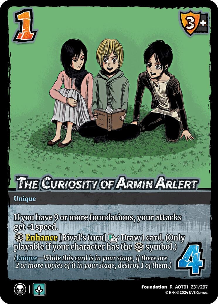 The Curiosity of Armin Arlert (231) [AOT1] - UniVersus Single