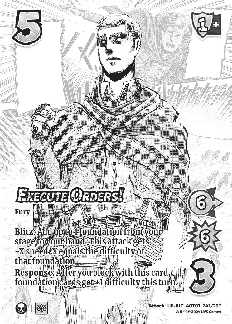 Execute Orders! (Alternate Art) (241) [AOT1] - UniVersus Single
