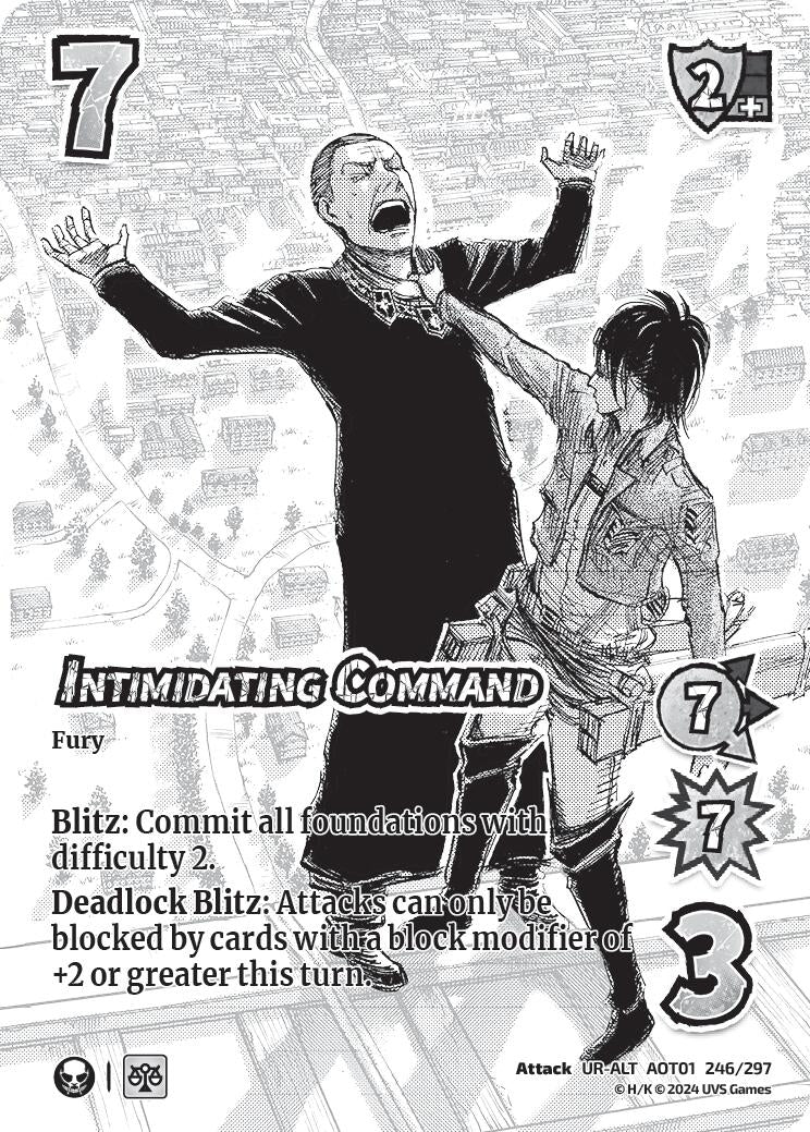 Intimidating Command (Alternate Art) (246) [AOT1] - UniVersus Single