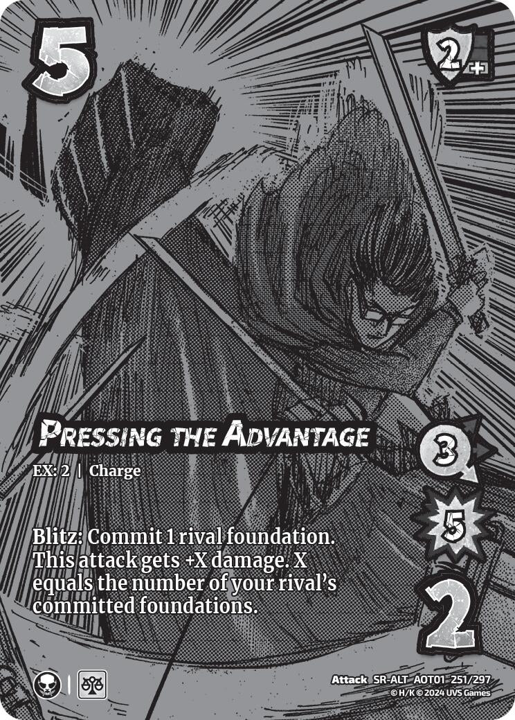 Pressing the Advantage (Alternate Art) (251) [AOT1] - UniVersus Single