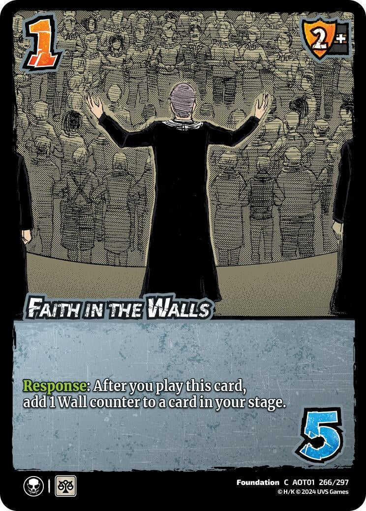 Faith in the Walls (266) [AOT1] - UniVersus Single