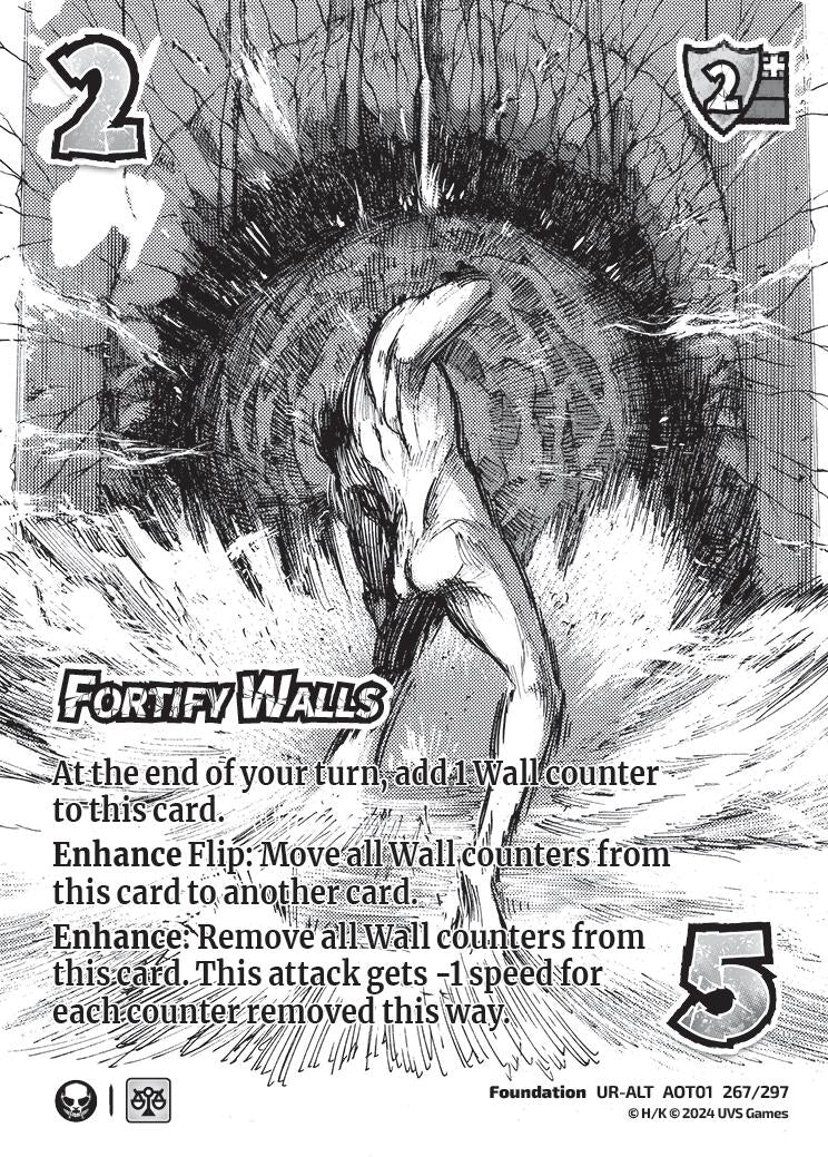 Fortify Walls (Alternate Art) (267) [AOT1] - UniVersus Single