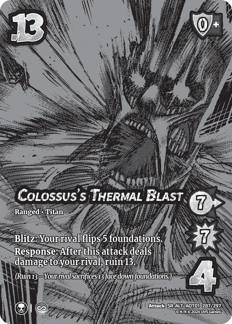 Colossus’s Thermal Blast (Alternate Art) (287) [AOT1] - UniVersus Single