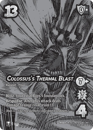 Colossus’s Thermal Blast (Alternate Art) (287) [AOT1] - UniVersus Single