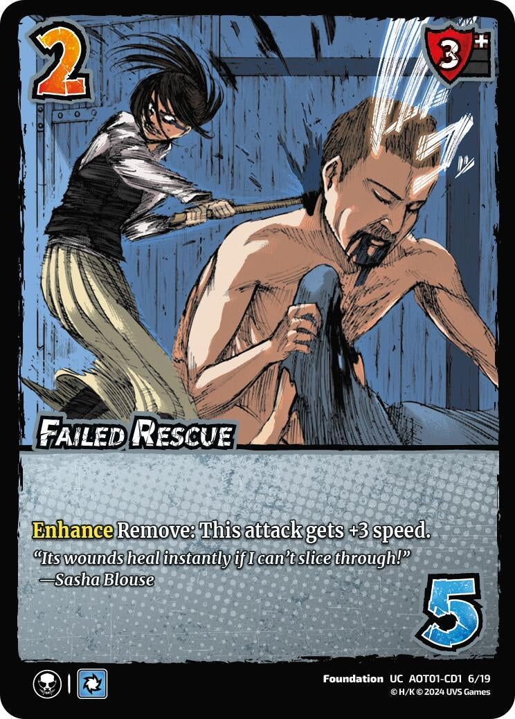 Failed Rescue (CD1) (1619) [AOT1] - UniVersus Single