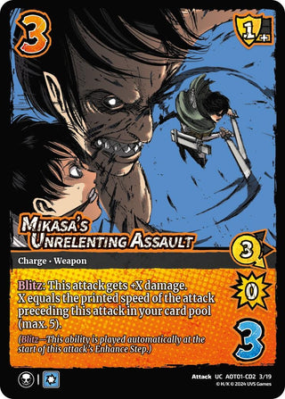 Mikasa’s Unrelenting Assault (CD2) (2319) [AOT1] - UniVersus Single