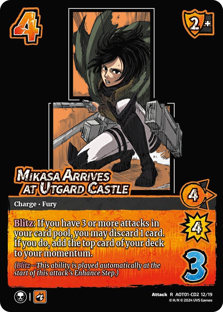 Mikasa Arrives at Utgard Castle (CD2) (21219) [AOT1] - UniVersus Single