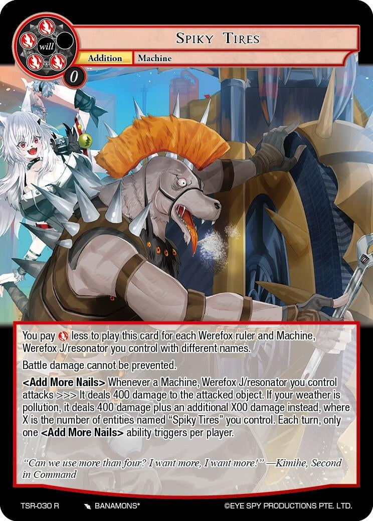 Spiky Tires (30) [TSR] - Force of Will Single