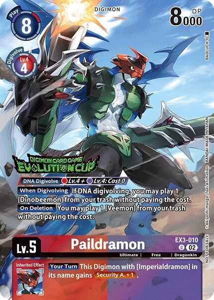 Paildramon (2024 Evolution Cup) (3010) [EX03] - Digimon Card Game Single