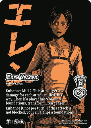 Eren Yeager // Eren Attack Titan (GenCon 2024) (2460) [AOT1] - UniVersus Single