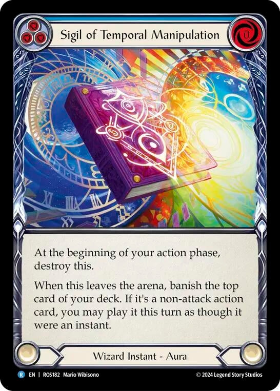 Sigil of Temporal Manipulation (182) [ROS] - Flesh and Blood TCG Single