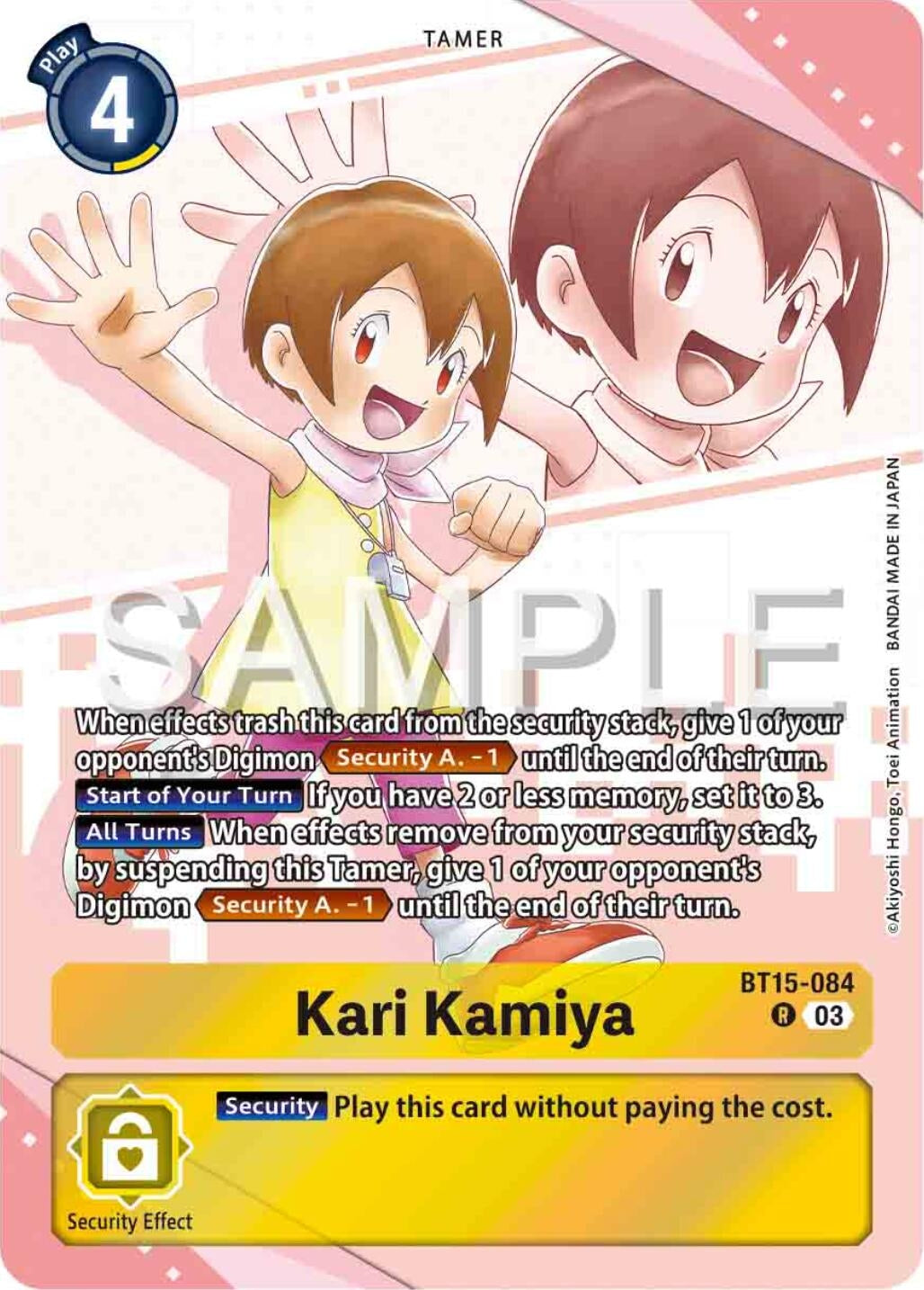 Kari Kamiya (Premium Heroines Set) (15084) [BT15] - Digimon Card Game Single
