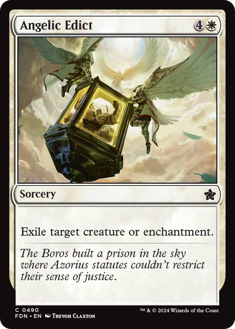 Angelic Edict (490) [FDN] - MTG Single