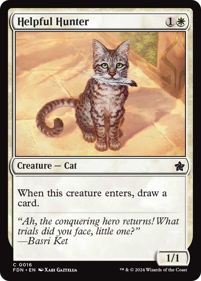 Helpful Hunter (16) [FDN] - MTG Single
