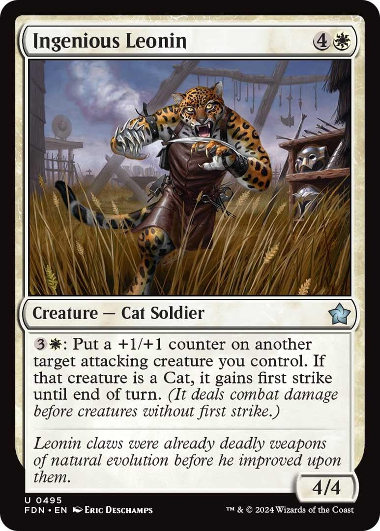 Ingenious Leonin (495) [FDN] - MTG Single