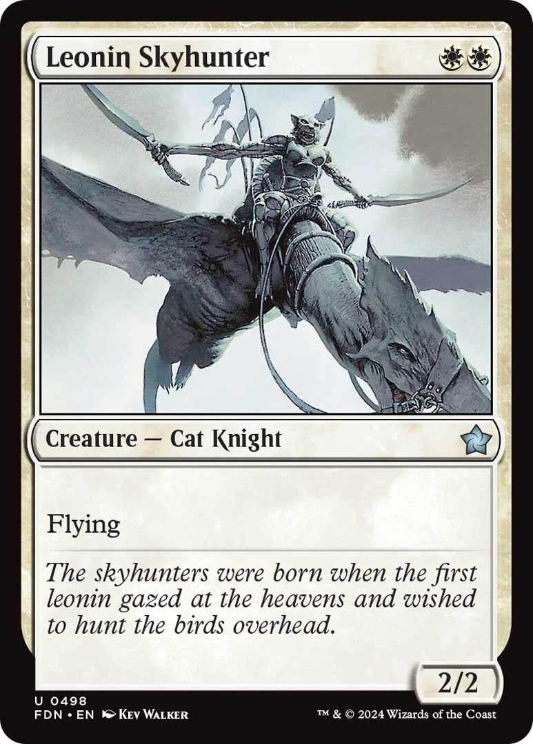 Leonin Skyhunter (498) [FDN] - MTG Single