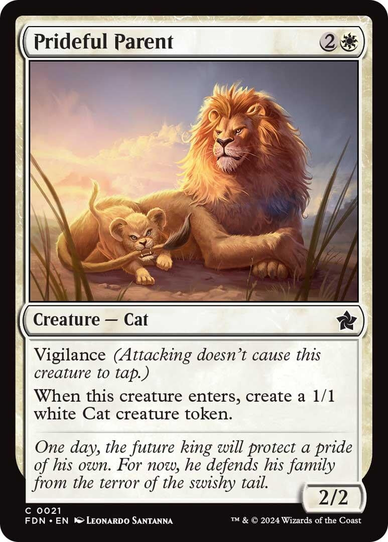 Prideful Parent (21) [FDN] - MTG Single