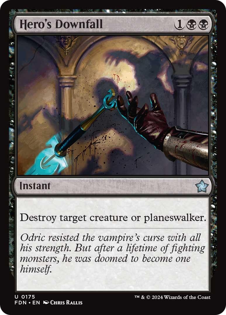 Hero’s Downfall (175) [FDN] - MTG Single