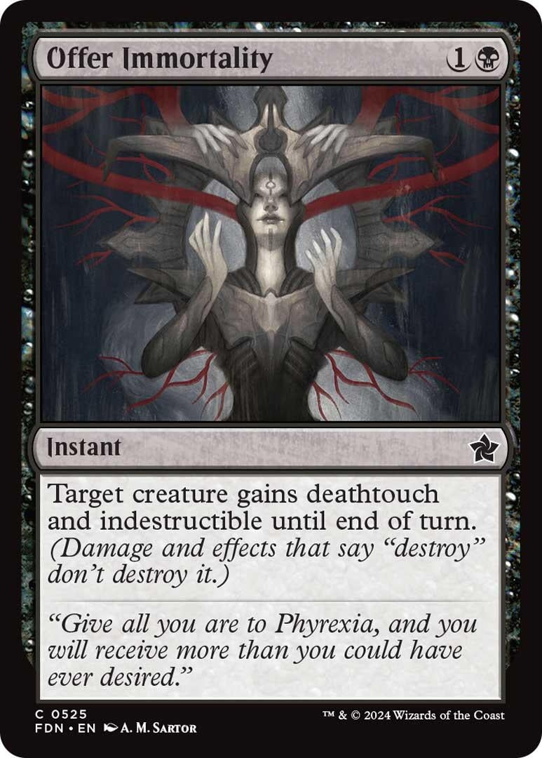 Offer Immortality (525) [FDN] - MTG Single