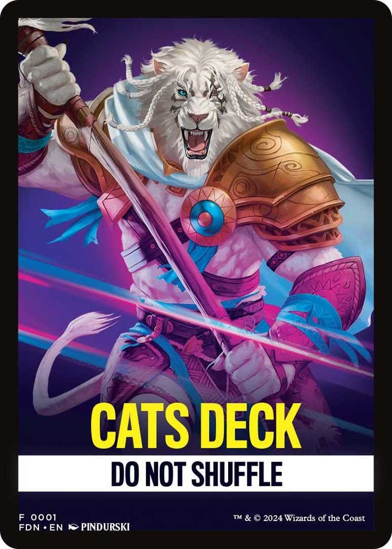 Cats Deck Theme Card (1) [FDN] - MTG Single