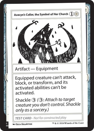 Image for Avacyn's Collar, the Symbol of Her Church (Mystery Booster 2 Playtest Cards) - Magic: The Gathering
