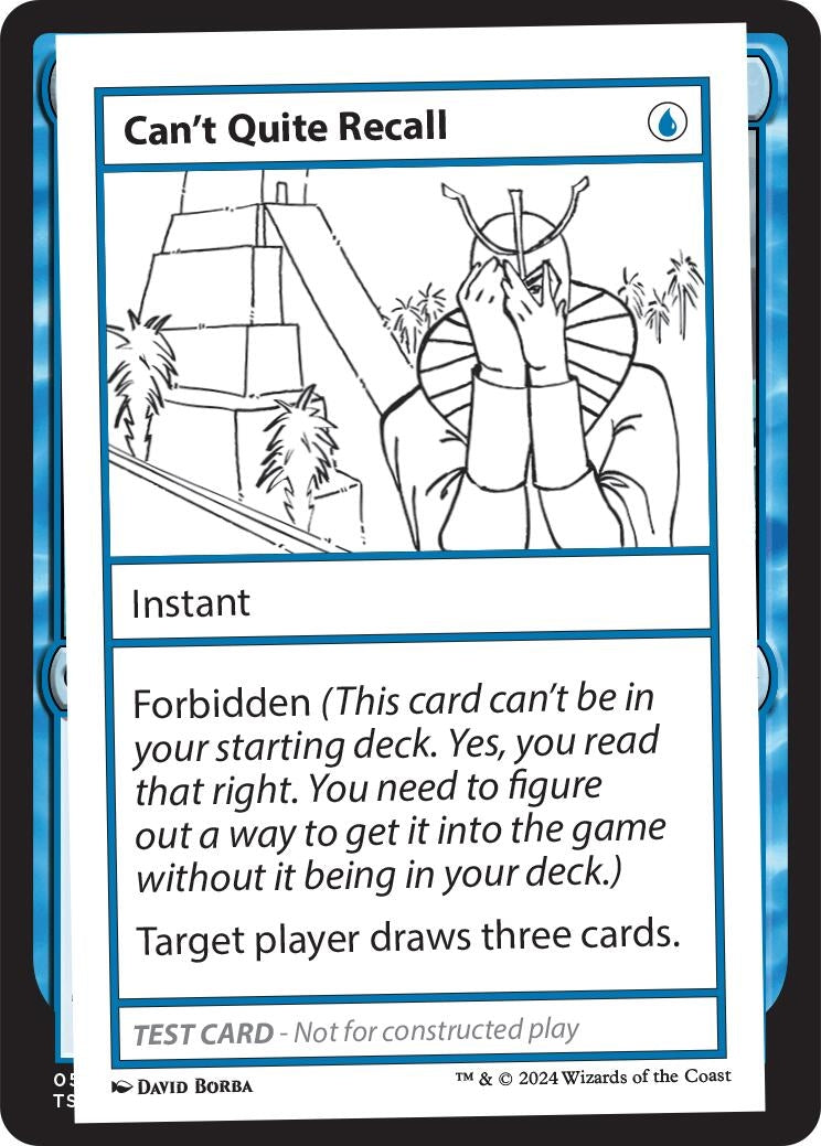 Can’t Quite Recall [MB2PC] - MTG Single