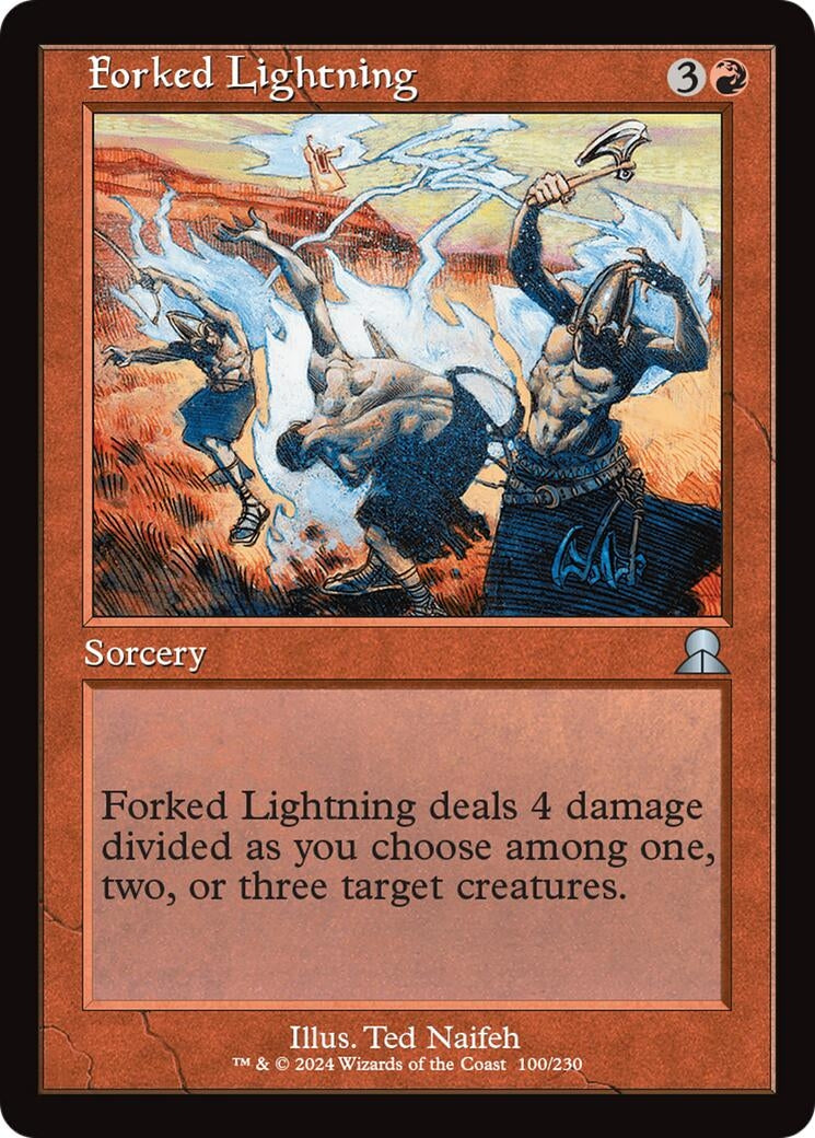 Forked Lightning (100) [LIST] - MTG Single