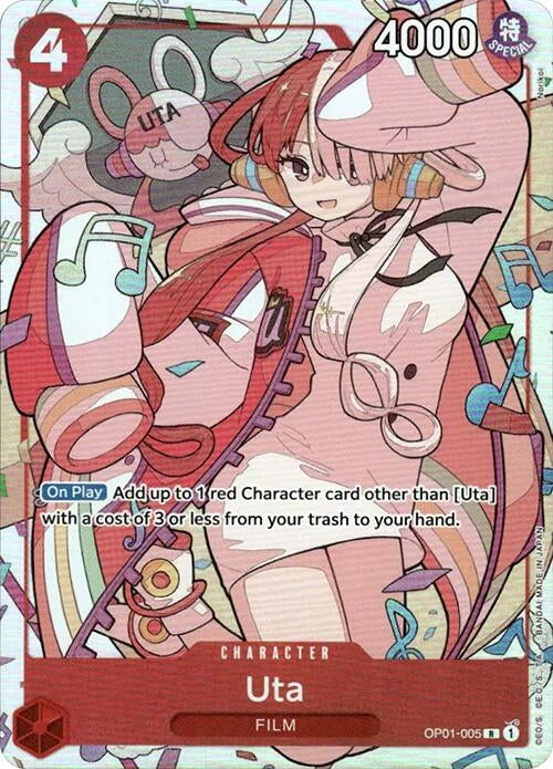 Uta - OP01-005 (Premium Card Collection -Uta-) (1005) (OP-PR) - One Piece Card Game Single