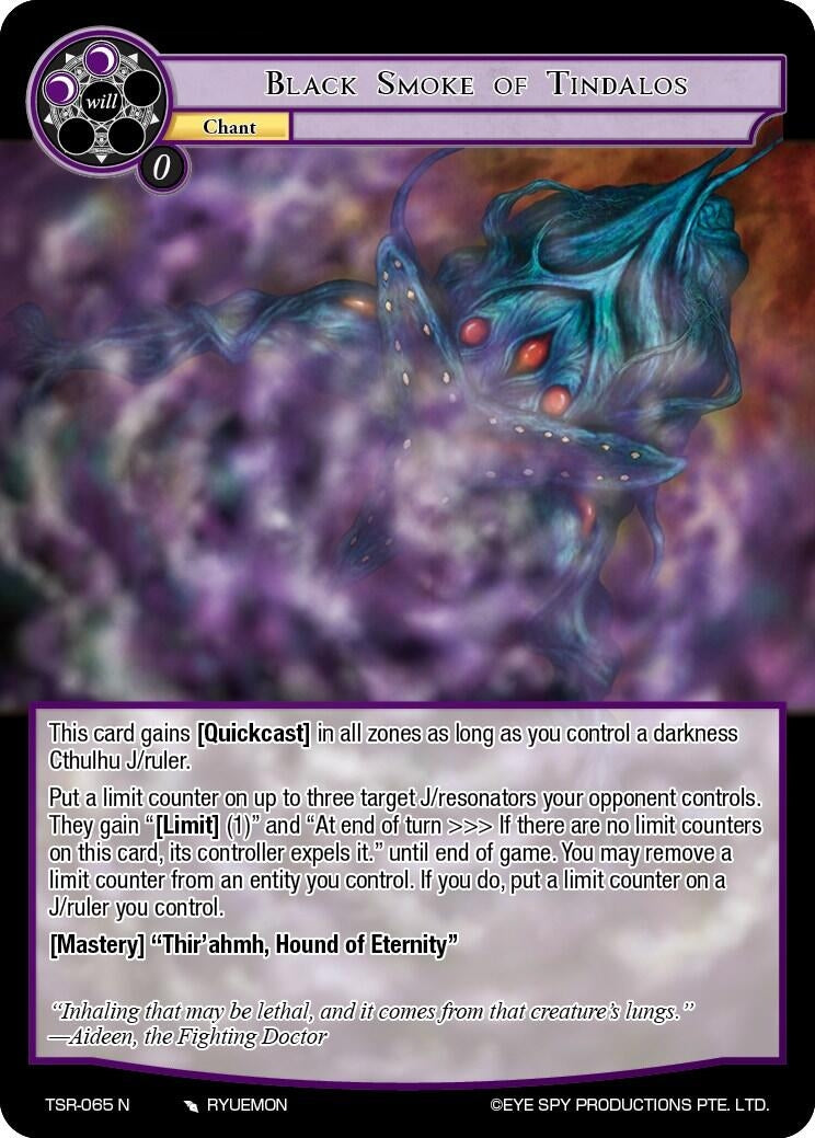 Black Smoke Of Tindalos (65) [TSR] - Force of Will Single