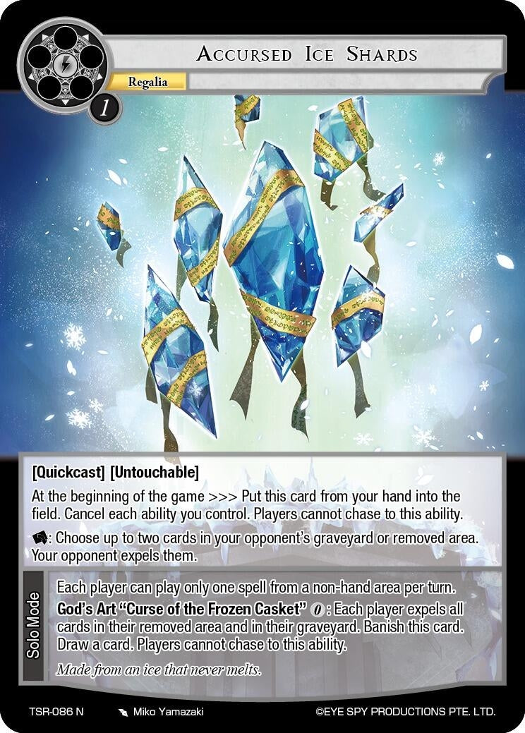 Accursed Ice Shards (86) [TSR] - Force of Will Single