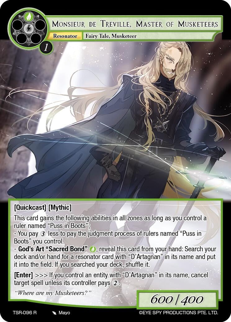 Monsieur De Treville Master Of Musketeers (96) [TSR] - Force of Will Single