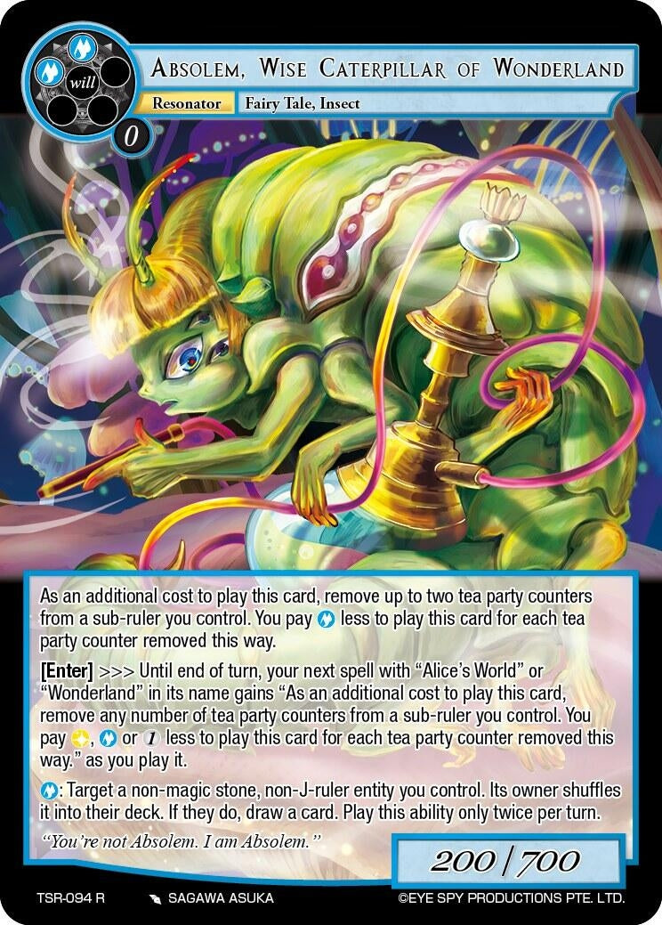 Absolem Wise Caterpillar Of Wonderland (94) [TSR] - Force of Will Single