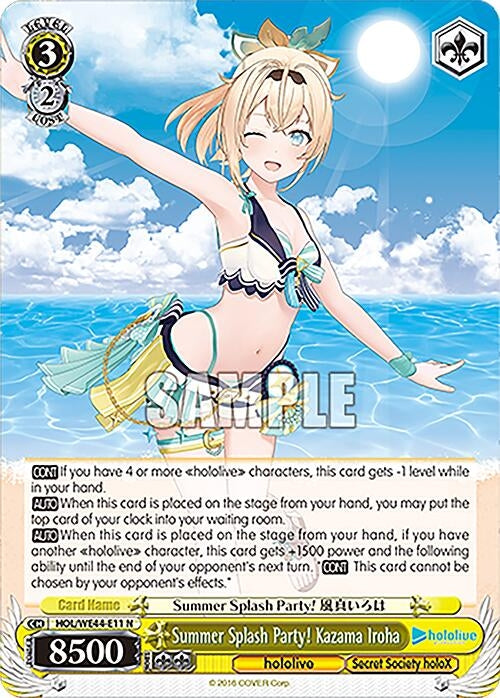 Summer Splash Party! Kazama Iroha (4411) [HOL] - Weiss Schwarz Single