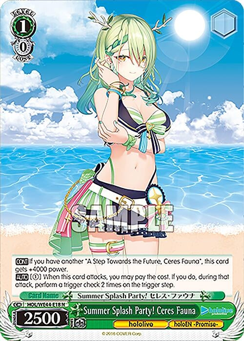 Summer Splash Party! Ceres Fauna (4418) [HOL] - Weiss Schwarz Single