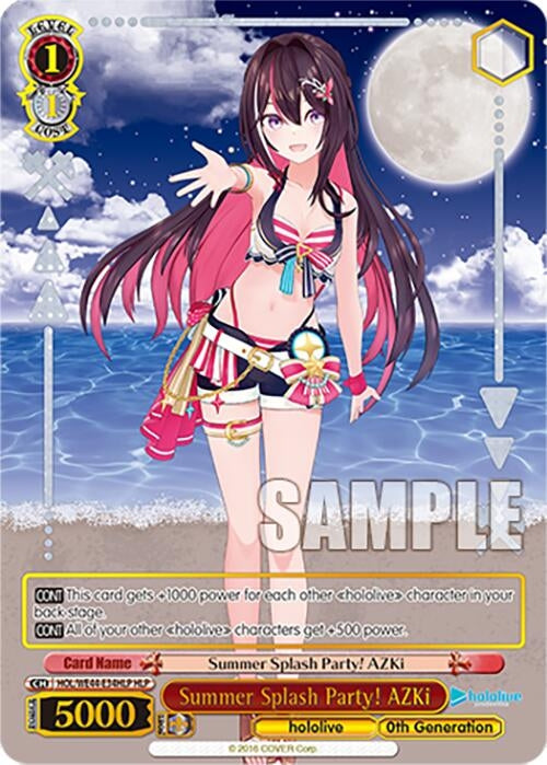 Summer Splash Party! AZKi (HLP) (4434) [HOL] - Weiss Schwarz Single