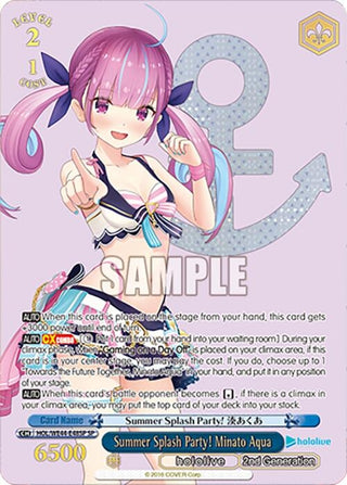 Summer Splash Party! Minato Aqua (SP) (4448) [HOL] - Weiss Schwarz Single
